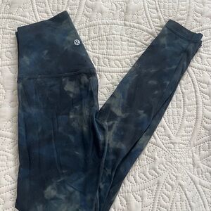 lululemon athletica Blue Tie-Dye Leggings